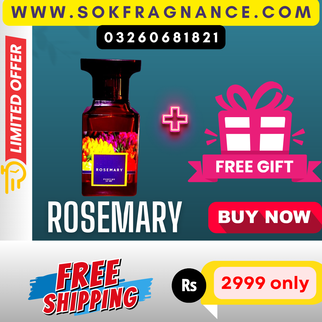 Rosemary Perfume – Luxury Floral Scent | Long-Lasting | Free Gift & Free Shipping in Pakistan