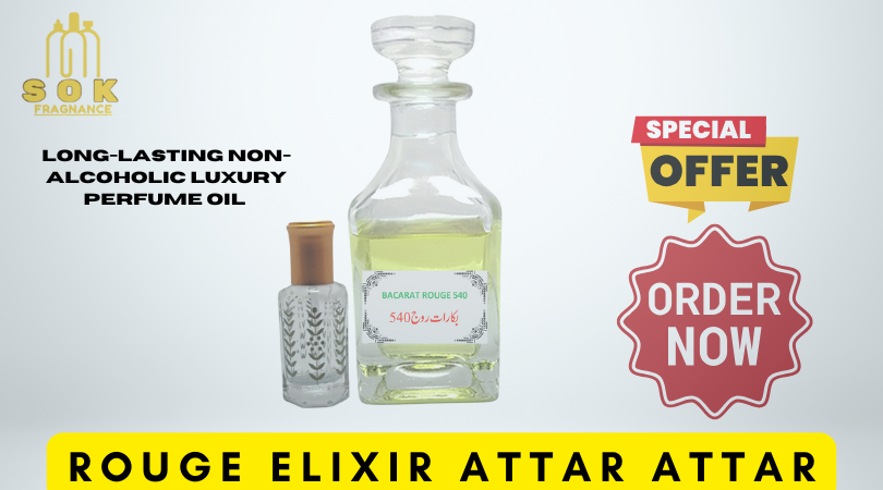 Rouge Elixir Attar | Luxury & Long-Lasting Non-Alcoholic Perfume Oil