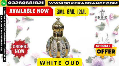 Premium White Oud Attar – Long-Lasting Arabic Fragrance | Best Price in Pakistan. White Oud وائٹ عود